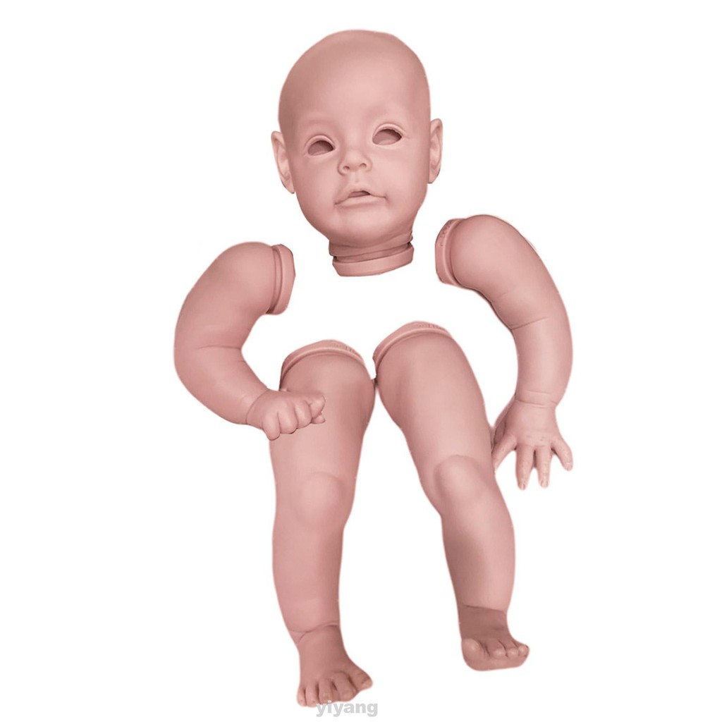 ☑22inch Baby Non Toxic Collectible Soft Vinyl DIY Unpainted Poluplar
