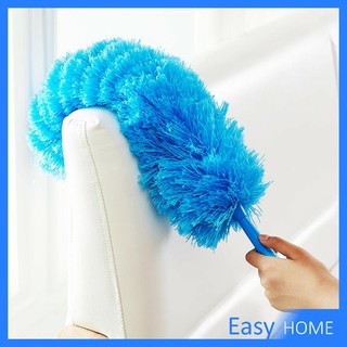 ไม้ปัดฝุ่นสีฟ้า  ปัดฝุ่นไมโครไฟเบอร์ ไม้ปัดฝุ่นตัวหนอน  Microfiber Duster