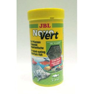 JBL NovoVert อาหารปลาชนิดแผ่นที่มีสาหร่ายผสม10% ขนาด 40g./250ml