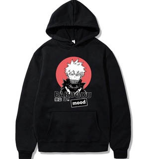 Bf เสื้อกันหนาว มีฮู้ด ผ้าฝ้าย ลายการ์ตูนอนิเมะ My Hero Academia Bakugou Katsuki สไตล์ญี่ปุ่น สําหรับผู้ชาย JZ