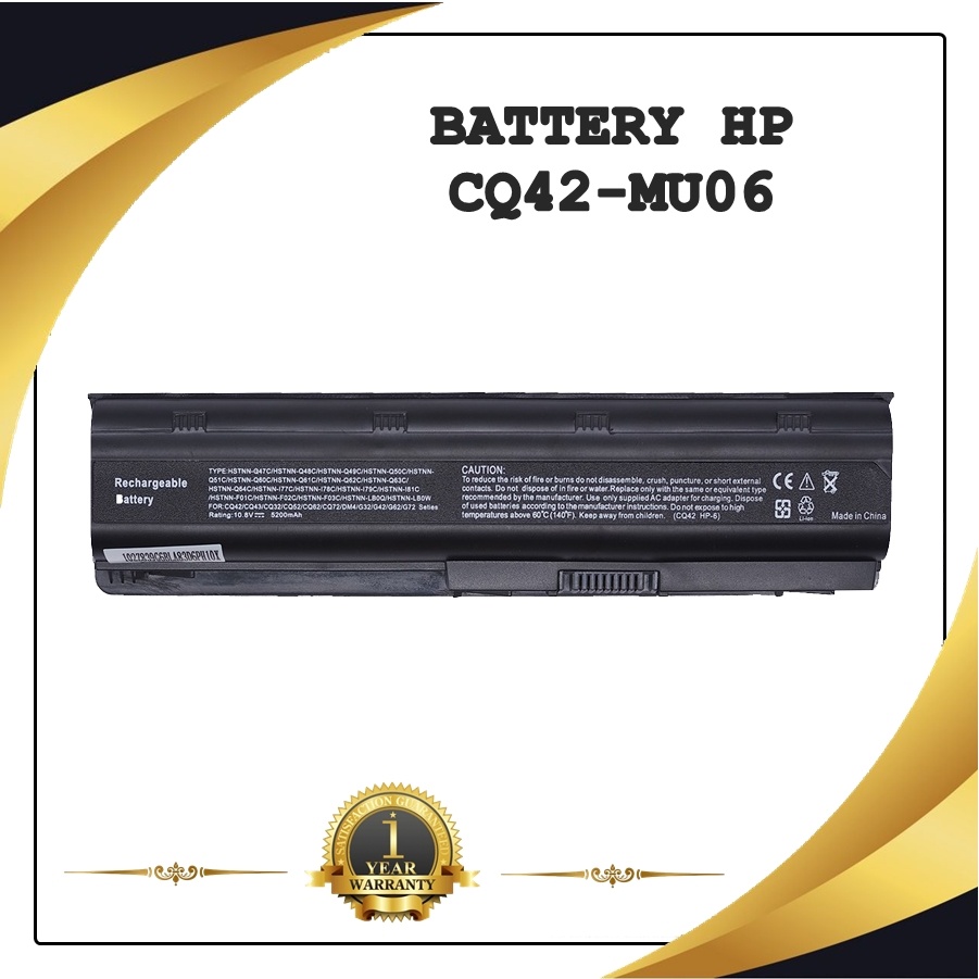 BATTERY NOTEBOOK HP CQ42-MU06 สำหรับ COMPAQ CQ32 CQ42 CQ43 HP 430 431 435 CQ56 CQ62 G4 G32 DM4 / แบตเตอรี่โน๊ตบุ๊คเอชพี