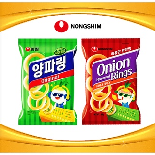 ขนม เกาหลี ขนมอบกรอบ Onion Flavored Rings ตรา นงชิม (Nongshim Brand) ขนาด 40 และ 50 กรัม