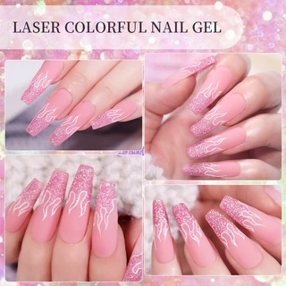 Lilycute ยาทาเล็บเจล กลิตเตอร์ เลื่อม กึ่งถาวร หลากสี 7 มล.