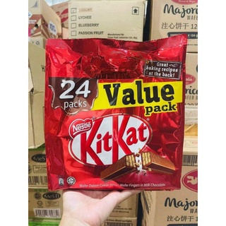 🥰🚚พร้อมส่ง🍫 Kitkat Chocolate  🍫 ขนมเวเฟอร์รสช็อกโกแลต บรรจุ 24 ชิ้น🍫 สินค้ามีฮาลาล😋