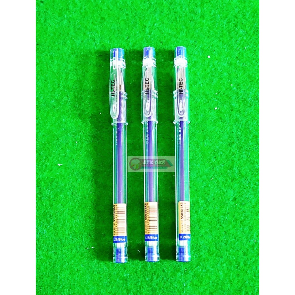 (RETAIL) Evercoss Pen Hi-Tech Blue EV-800 0.28mm