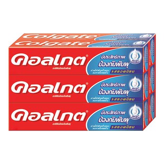 🔥*พร้อมส่ง*🔥 คอลเกต ยาสีฟันรสยอดนิยม สูตรพลังอะมิโน 150 กรัม x 6 กล่อง Colgate Toothpaste Great Regular Flavor 150 g x 6