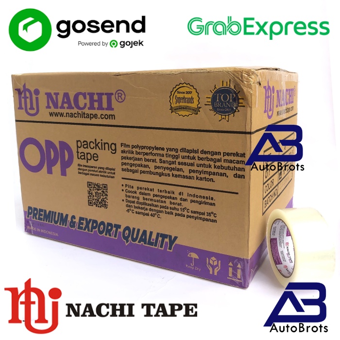 Nachi OPP Tape Packing Tape / ฉนวนเทปใส 2 นิ้ว (48 มม.) X 90 Yard TR
