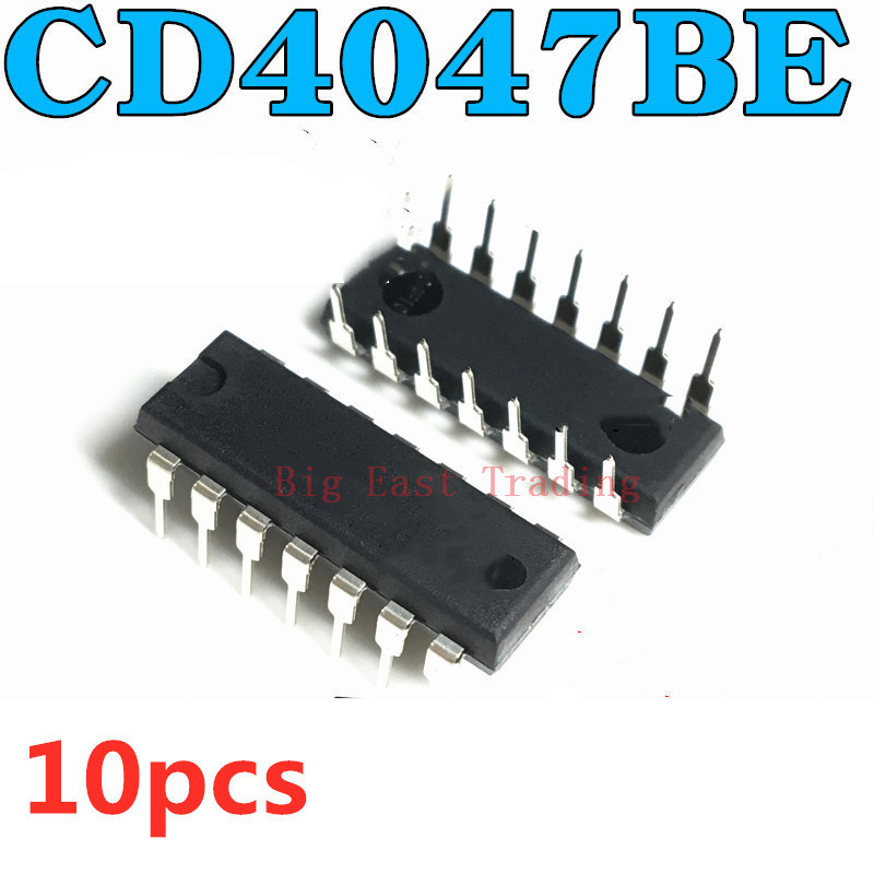 10pcs CD4047BE DIP14 CD4047 DIP 4047BE รับประกันคุณภาพ