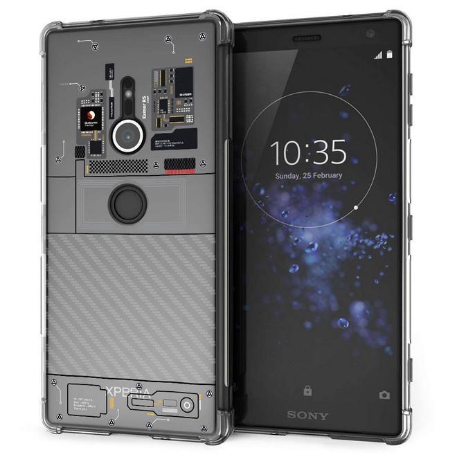 เคส สำหรับ Sony Xperia XZ2 [Explorer Series] 3D Anti-Shock Protection TPU Case [Transparent]