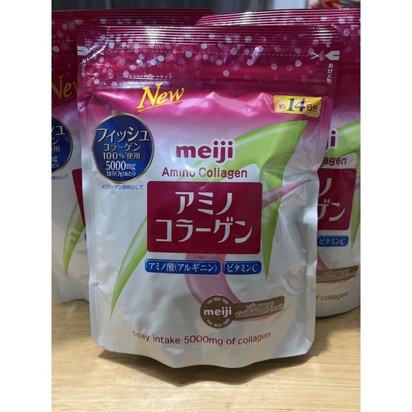 Meiji Amino Collagen Refill Pack เมจิ คอลลาเจน (98g.)ชนิดถุงเติม