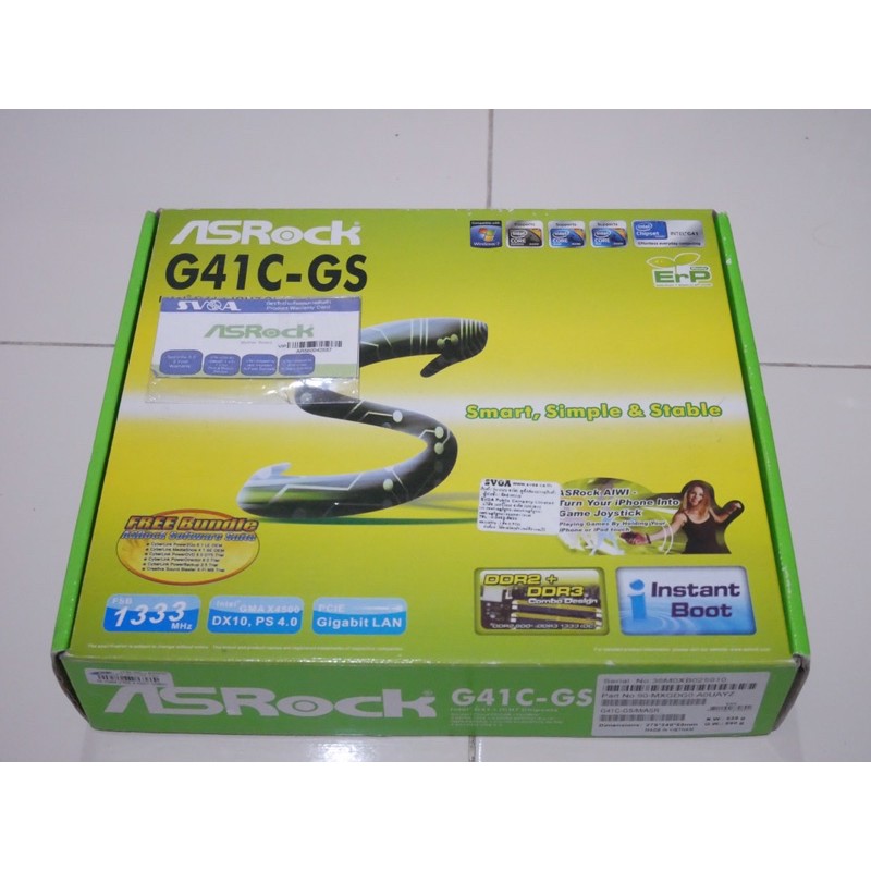 เมนบอร์ด Asrock G41c-gs มือสอง