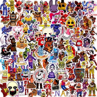 100Pcs/Set ❉ Five Nights at Freddys Series A - Anime Games FNAF สติ๊กเกอร์ ❉ Waterproof DIY Luggage Laptop Skateboard Doodle Decals สติ๊กเกอร์