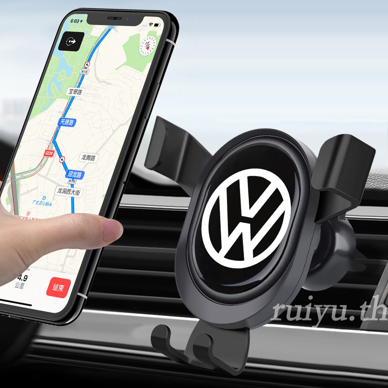 Volkswagen logo Car phone stand เอนกประสงค์ ในรถยนต์ Car Phone Holderยืดและหมุนได้ Phone Holder
