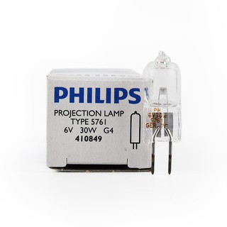 Philips 5761 G4 30w 6v กล้องจุลทรรศน์ฮาโลเจน หลอดไฟโปรเจคเตอร์ ไม่สะท้อนแสง