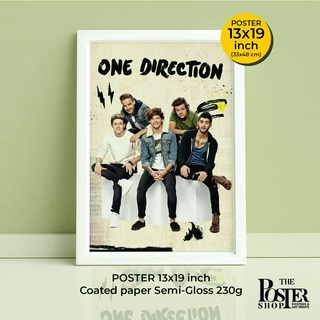 One Direction Poster "1D" โปสเตอร์ วันไดเรกชัน  Harry Styles, Louis, Zayn, Niall, Liam ภาพขนาด 33x48 cm