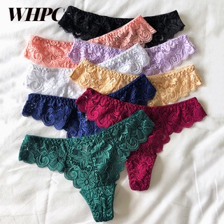 Whpc 10 สี เซ็กซี่ ลูกไม้ กางเกงในผู้หญิง จีสตริง กลวงออก ที่มีเสน่ห์ ชุดชั้นใน นุ่ม เป็นมิตรกับผิว ชุดชั้นในแฟชั่น กางเกงในหญิง ขายดี