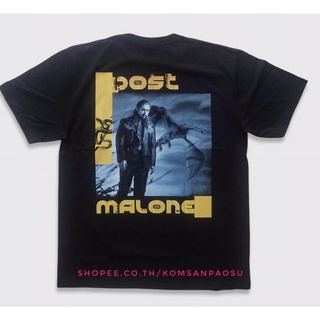 Tshirtคอลูกเรือcrew neckdfoC   พื้น เสื้อวง postmalone post malone เสื้อฮิปฮอป-4XL