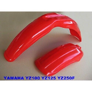 YAMAHA YZ100 YZ125 YZ250F YZ250 FR&amp;RR PLASTIC FENDER MUDGUARD “RED” // บังโคลนหน้าหลัง พลาสติก สีแดง สินค้าคุณภาพดี