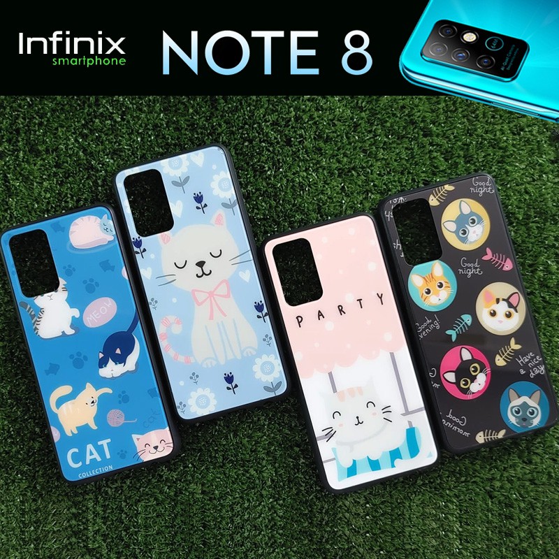 เคส ขอบยาง ลาย น้องแมวสุดน่ารัก สำหรับ Infinix Note 8 #8