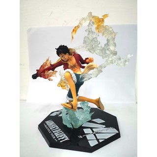 โมเดลฟิกเกอร์ One Piece Super Fierce Fighting Fire Fist Luffy สําหรับตกแต่งโต๊ะ