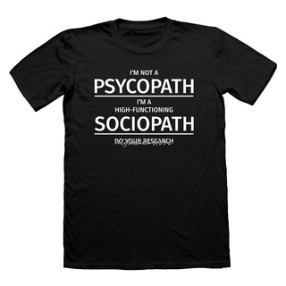 เสื้อยืด พิมพ์ลายตัวอักษร Sherlock Holmes sociopath psycho Humor I am SHERLOCKED สําหรับผู้ชายS-5XL