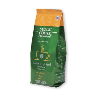 ซูซูกิ Suzuki Coffee Professional Espresso Primo 500 g. กาแฟคั่วบด เอสเพรสโซ่พรีโม่ 500 กรัม ชนิดบด