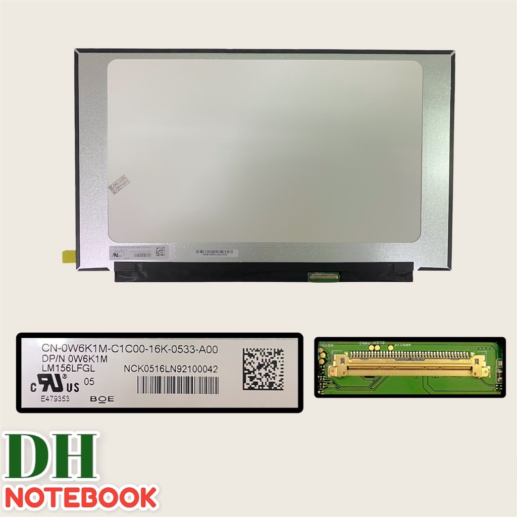 จอโน๊ตบุ๊ต LED 15.6 SLIM 40 PIN FHD IPS 120HZ ไม่มีหู ความละเอียด 1920*1080 LM156LFGL 05 ขนาด 35ซม.