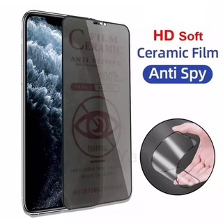 Anti-Spy Privacy Ceramic Tempered Film iPhone 11 12 Pro Max 12 Mini iPhone SE 2020 XR X XS Max 6 6S 7 8 Plus Anti-Peeping Screen Protector