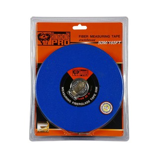 เทปวัดไฟเบอร์กลม 50 ม. น้ำเงิน-เทา ไจแอ้นท์ คิงคอง โปรFiber tape measure, round, 50 m.Blue-Gray Giant King Kong Pro