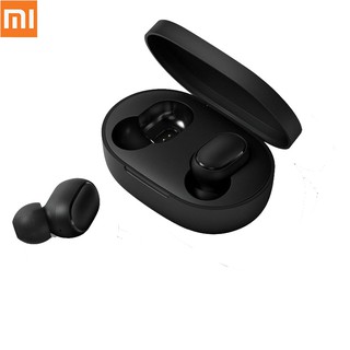 Xiaomi Redmi Airdots TWS Earphone บลูทู ธ หูฟังสเตอริโอเบสบลูทู ธ 5.0 หูฟังพร้อมไมโครโฟนแฮนด์ฟรีหูฟัง AI ควบคุม