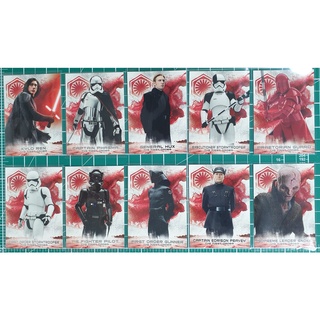 (เซต 10 ใบ)Topps Star Wars The Last Jedi Series 2