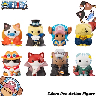 ฟิกเกอร์ PVC ONE PIECE Cat Luffy Zoro Ace 8 ชิ้น/ชุด