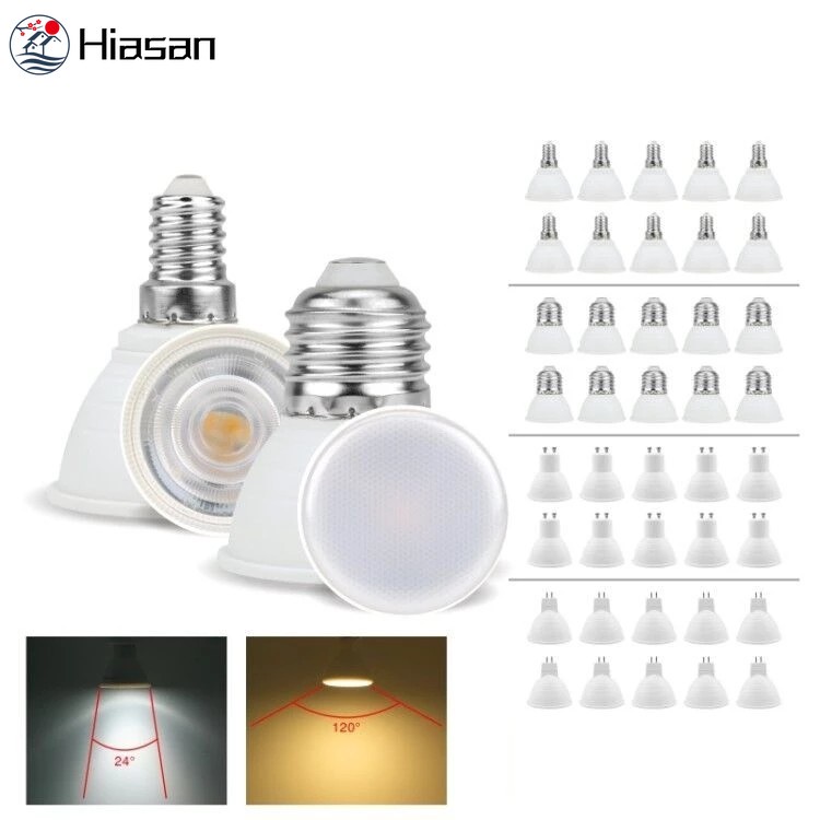 [จัดส่งฟรี] ในครัวเรือนเปลี่ยนได้gu10 MR16 หลอดไฟ LED /220V-240V หลอดไฟ LED / E27 E14 ลําแสงมุม 24 1