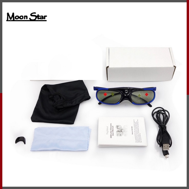 Occhiali 3D Active Shutter Wowlela - Compatibili Con Proiettori DLP, Batteria Ricaricabile