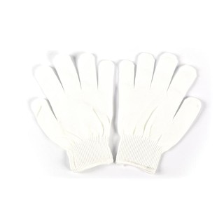 ถุงมือถัก สีขาว (แพ็ค12) ไมโครเท็กซ์ ECO White Knitted Gloves (Pack 12) Microtex ECO