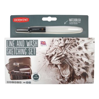 Derwent Line and wash sketching set ชุดแรเงา ดินสิกราฟฟิก