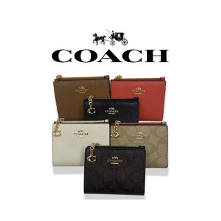 (Spot) ของแท้ COACH กระเป๋าใส่เหรียญสุภาพสตรี / F73867 F78002 / กระเป๋าสตางค์สุภาพสตรี / กระเป๋าสตางค์ใบสั้น / กระเป๋าสต