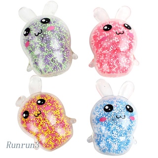 Runny ของเล่นลูกบอลองุ่น LED คลายเครียด รูปกระต่ายอีสเตอร์ สําหรับเด็ก