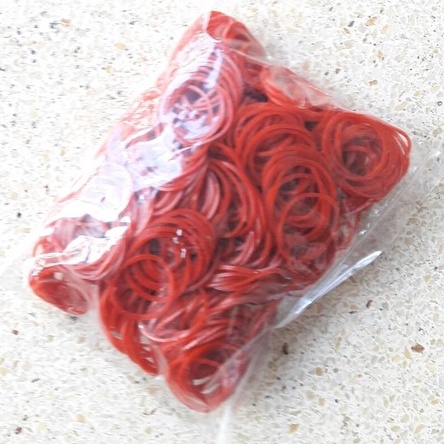 หนังยางรัดแกงถุง100กรัม1ขีด หนังยางรัดถุง หนังยางรัดของ หนังยางวง.1ห่อ100กรัมเท่ากับ1ขีด. - รูปที่ 7