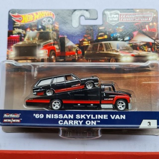 รถเหล็ก hot wheels (69 nissan skyline van carry on)