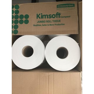 กระดาษชำระ Kimsoft compact ม้วนใหญ่ 2 ชั้น