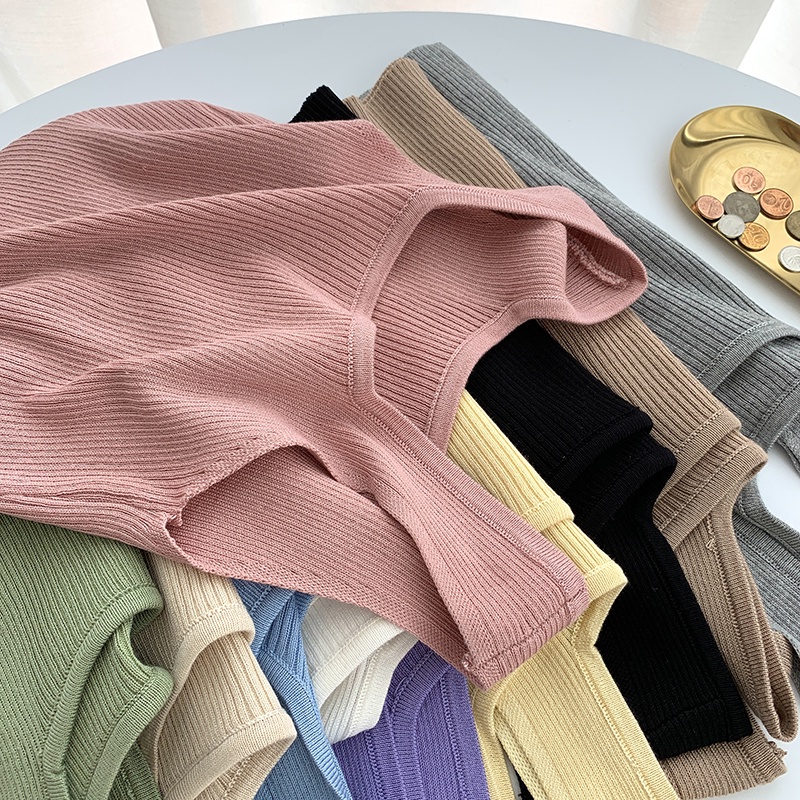 Dahong 💖 เสื้อกล้ามแขนกุด เสื้อครอปสายใหญ่น่ารักๆ เสื้อน่ารักดีค่ะ  ดีเทลผ้าร่องใส่สบาย 28019 - รูปที่ 4