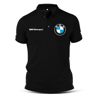 บีเอ็มดับเบิลยูเสื้อโปโลผ้าฝ้ายพิมพ์ลายโลโก้ Bmw