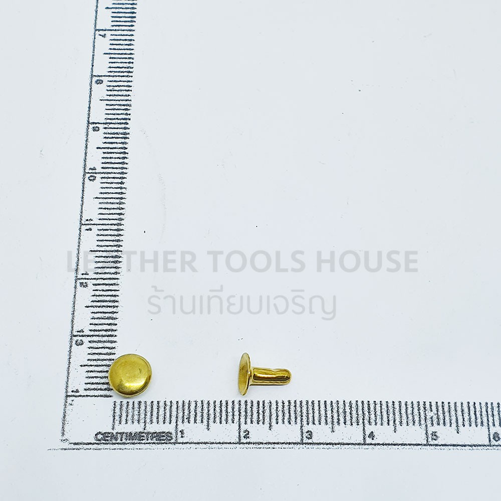 หมุดย้ำ 8มิล กลาง (หัว7มิล ขา6มิล) หน้าเดียว เนื้อเหล็ก 100ตัว - รูปที่ 2