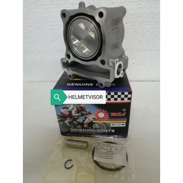 LC135 LC 135 CYLINDER BLOCK 63 มม. บล็อกเครื่องยนต์ BLOK ENJIN MSA RACING BLOCK COMPLETE PISTON แหวน