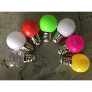 หลอดปิงปอง LED BULB 3 W ขั้วเกลียว E27 onestar ตกไม่แตก มี 8 สี