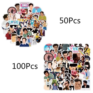 4styleHarry Edward Styles Stickers 50/100Pcs/Set British Singer Waterproof Stickers  Decal