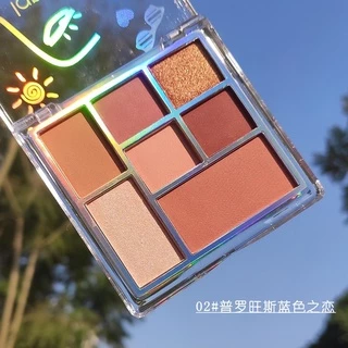 N170 Lameila พาเลทอายแชโดว์ เนื้อแมตต์ เนื้อใยไหม ประกายมุก 7 สี
