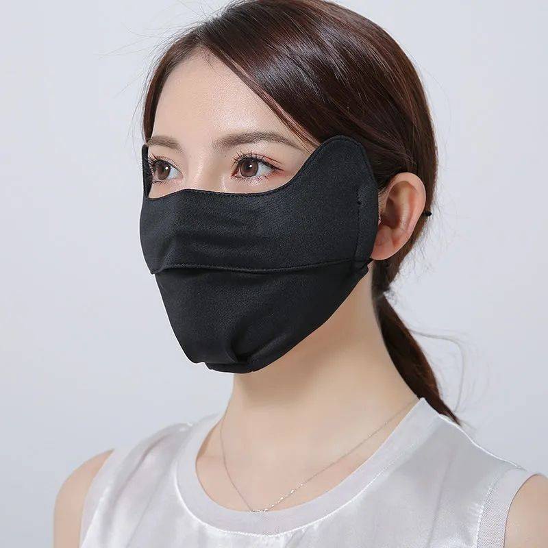 หน้ากากจักรยาน Bing Silk Mask หญิงครีมกันแดดฤดูร้อนครีมกันแดด Summer ...
