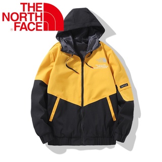 เสื้อแจ็กเก็ตกันลมลําลอง มีฮู้ด ลาย The North Face แฟชั่นฤดูใบไม้ร่วง สําหรับผู้ชาย